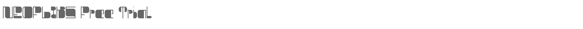 Sample characters Neofliks Font